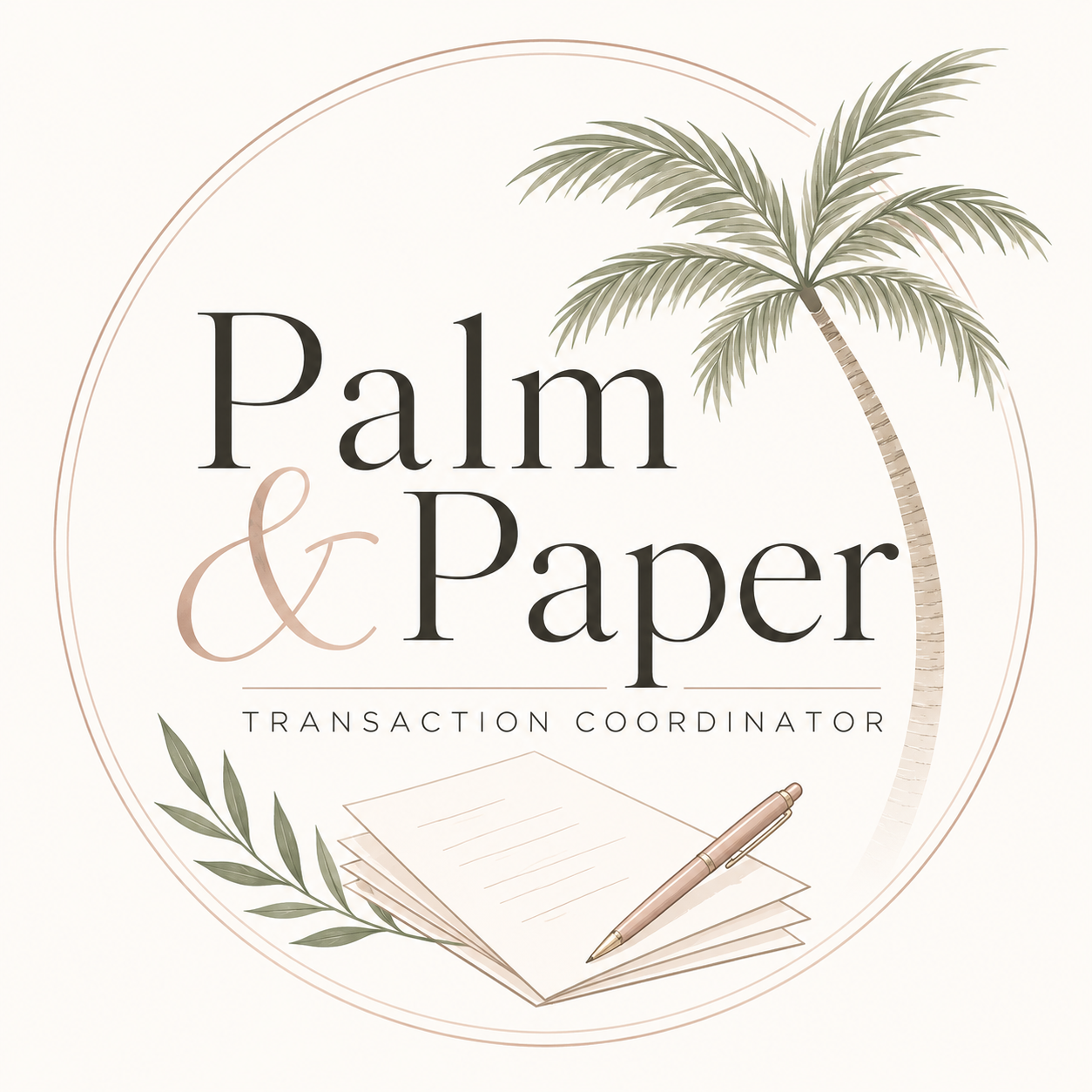 Palm and Paper Transaction Coordinator